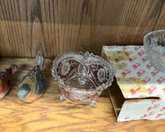 West German Brilliant Cut Lead Crystal Bowl