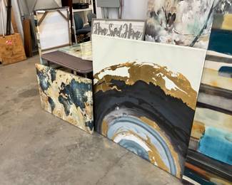 World Map Cavas Art Wall Hanging - Abstract Art Canvas Wall Hanging