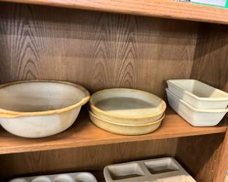 Pampered Chef Stoneware Baking Bowl - Deep Dish Bakers - Loaf Pans