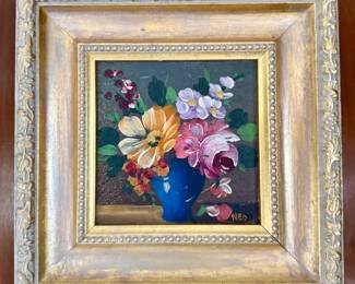 Oil on Board, Signed Ned