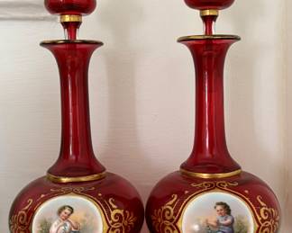 Bohemian Glass Perfume Bottles