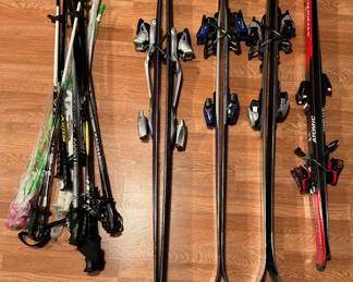 Assorted Ski's & Poles