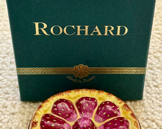 Rochard Limoges Strawberry Pie Trinket Dish