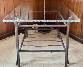Iron & Glass Side Table