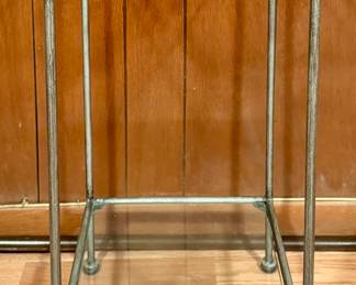 Glass & Iron Plant Stand