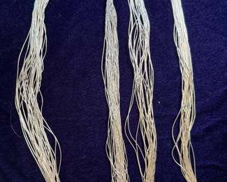 Sterling silver "liquid" necklaces