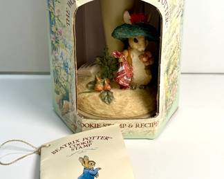 Beatrix Potter cookie stamp and recipe book