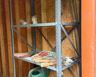 Metal storage shelf