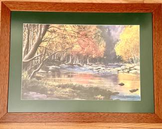 Framed print signed by Jim Gray