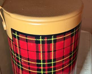 Vintage Scotch plaid cooler