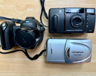 Konica, Minolta and Olympus cameras