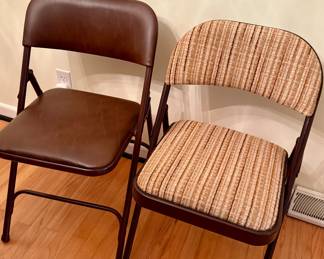 Padded folding chairs