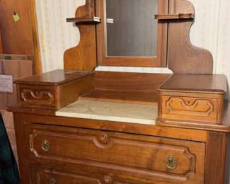 Antique Dresser, ThreePiece