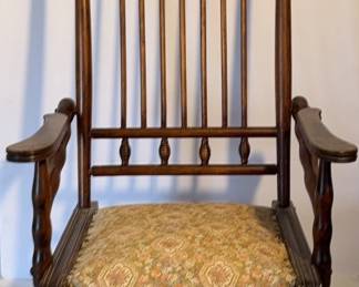 001 Antique Victorian Gliding Rocking Chair