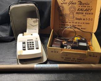 Vintage Adding Machine, 8mm Viewer Screen