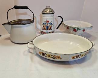 Enamelware Lot