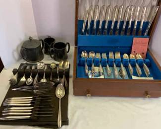 Silverplate Flatware Including 1881 Rogers International Silver More
