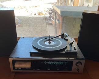 Ward Airline 8 Track Stereo System W 2 Speakers