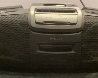 Optimus Cassette CD Player