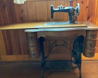 Antique Montgomery Wards Co. Sewing Machine