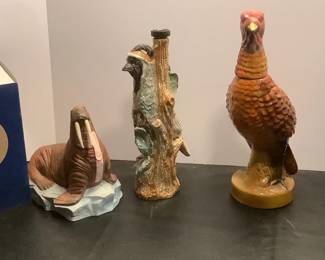 VTG Ceramic Whiskey Decanters 70s80s
