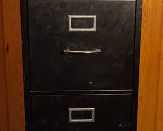 Black 4 Drawer Filing Cabinet