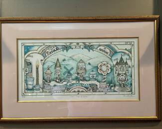 Judaic Art - Seven Days of Spice by New York artist Muchnik
