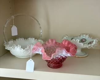 fenton ruffled bowls