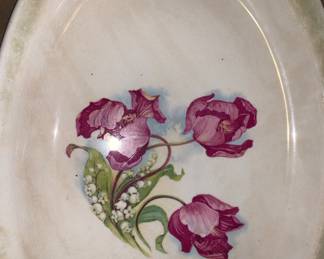 Vintage Homer Laughlin Tulip design Platter