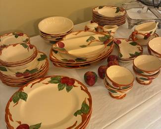 Franciscan Apple Stoneware- very large selection! Approx 100 pieces - some not shown here