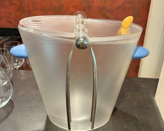 Michael Graves "Memphis" ice bucket/tongs
