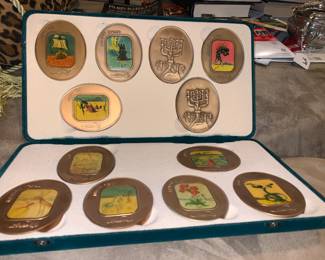 Bronze Medals - 12 Tribes of Israel by Salvador Dali