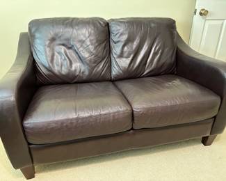 Dark Brown Love Seat