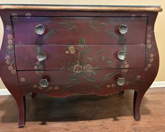 Beautiful Handpainted 3- drawer chest