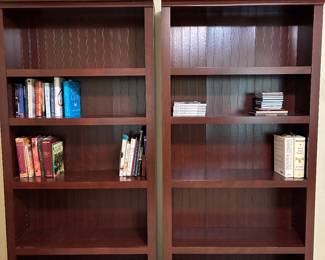 2 Book cases , each /5 shelves