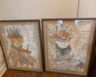 Art Work Framed - Douglas artist Collograph Cohoe /certificate of Authenticity