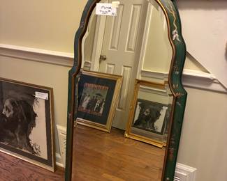 Vintage hand painted mirror