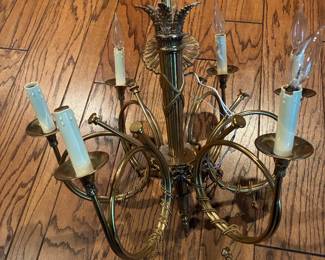 Brass trumpet Chandelier