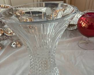Waterford Diamond Vase New in Box - 