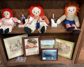 CHOICE SHELF LOT, DOLLS, COLLECTIBLES