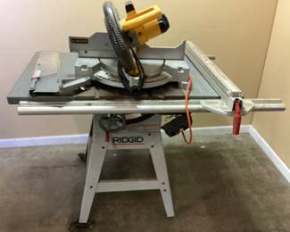RIDGID MITER SAW ON STAND