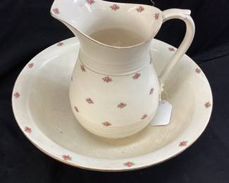 VTG. QUEEN ANNE BONE CHINA PITCHER & BOWL