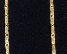 10KT YELLOW GOLD BOX CHAIN, 5.4g TOTAL WEIGHT
