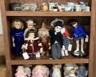 CHOICE SHELF LOT, DOLLS, COLLECTIBLES