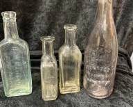Old Bottles Genesee Beer, Dr Caldwell Syrup