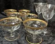 Vintage Stemware Cocktail Glasses