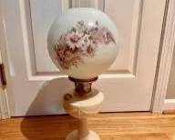 Custard Uranium Tall Aladdin Lincoln Drape Oil Lamp