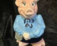 Wade England Pottery Piggy Bank Lady Hillary