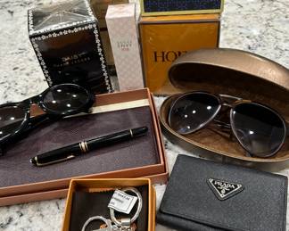 Mont Blanc Pen, Gucci Avaitors, Louis Vuitton Mens wallet & more