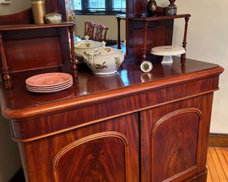 Antique Buffet top comes off for easy moving